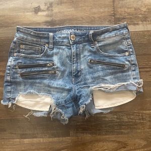 American Eagle High Rise Shortie Shorts
